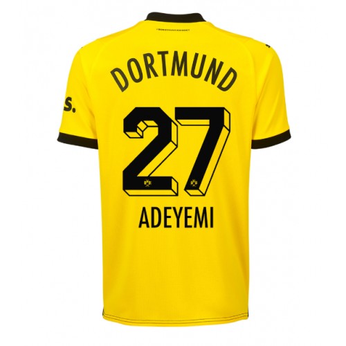 Fotbalové Dres Borussia Dortmund Karim Adeyemi #27 Domácí 2023-24 Krátký Rukáv